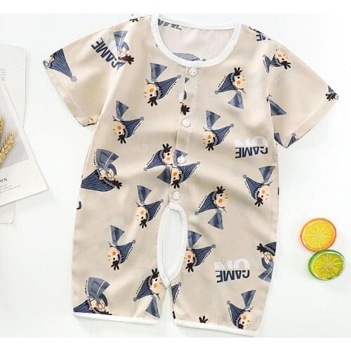 2021 Summer Baby Clothes Cartoon Baby Boys Girls Cotton pajamas Outfits Clothing Home Wear Sleepwear for newborns Pajamas