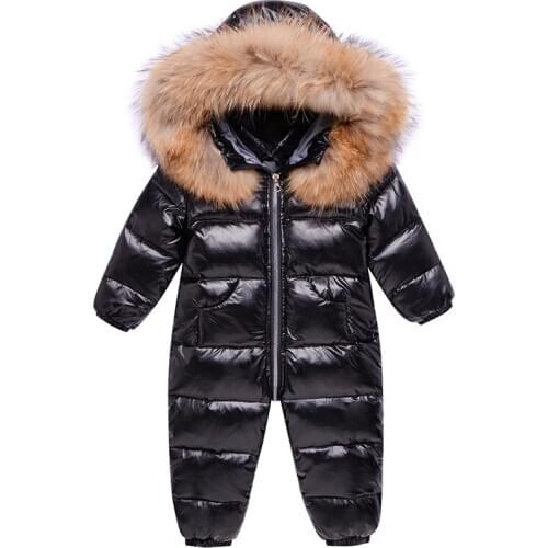 -30 New Born Winter Baby romper Waterproof Snowsuit Toddler down Jumpsuit Girl Boy Clothes Overalls Children Snow Wear Outerwear