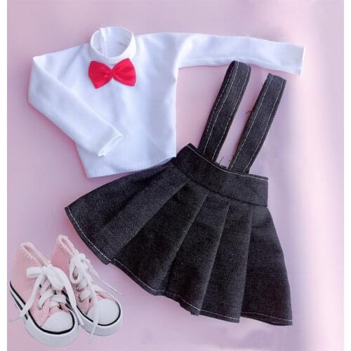 60cm Doll Student Skirt Suit 1/3 Bjd Fashion Doll Accessories Toys Princess Doll Wedding Set Girl Play House Diy Dress Up Toys