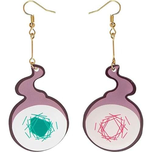 Earrings Acrylic Cosplay Yugi Amane Purple Stud Earrings For Fans Party Jewelry Halloween Gift Teenager