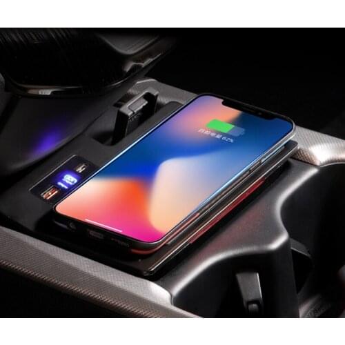 15W QIcar wireless charger mobile phone charger fast charging case accessories for Honda CRV CR-V 2017 2018 2019 2020 2021