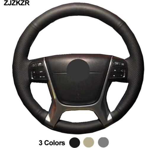 Car Auto Steering-Wheel Cover Artificial Leather Wrap For Volvo S80 2010 XC70 2011XC60 2010 - 2012 2013 Non-slip Funda Volante