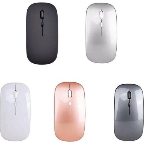 Wireless Bluetooth-compatible rechargeable silent light emitting mouse USB connection suitable for PC laptop