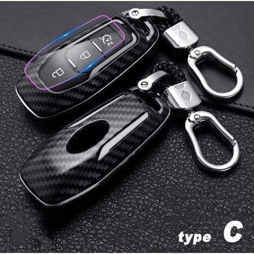 Car Key Case Cover Shell Protection for Ford Fusion Mondeo Mustang F-150 Explorer Edge Focus Mk3 Mk4 Escape Kuga 2008-2021 Auto