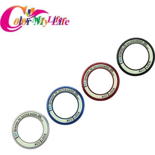 Color My Life Luminous Car Ignition Key Protective Circle Ring Sticker Case for KIA Sportage R RIO K2 K3 K5 Cerato Soul Forte