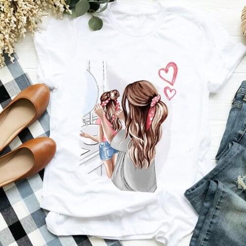Women Shirt Printing Lovely Time Fashion Girl Mama Clothes Mom Mother Ladies Graphic Printed Tee Top Tshirt Female T-shirt