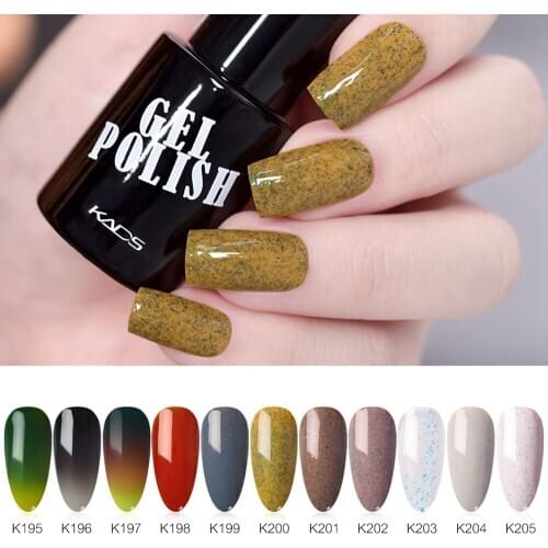 KADS Gel Nail Polish 9.5ml Soak-off UV LED Gel Polish Nail Art Manicure Nail Lacquer Vanish Eggshell Sand Thermal Flakies Gel