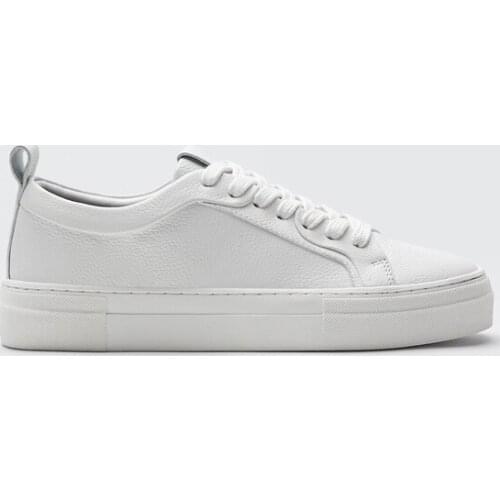 Vulcanized Shoes Women Cow Genuine Leather Casual White Shoes Flats Womens Sport Shoes Four Seasons Single Shoe Sneakers Mujer