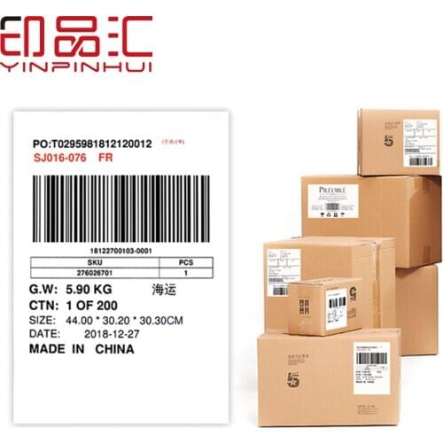 Adhesive Shipping Labels Customizable a4 Express Transparent Stickers