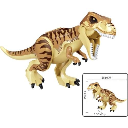 Jurassic Big Dinosaur Building Blocks Toys Park Compatible Major Brand Gifts Simulation Animal Rex Raptor