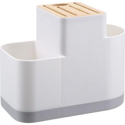 Best Floor Knife Rack Kitchen Supplies Chopsticks Cage Rice Spoon Tableware Storage Plastic Rack