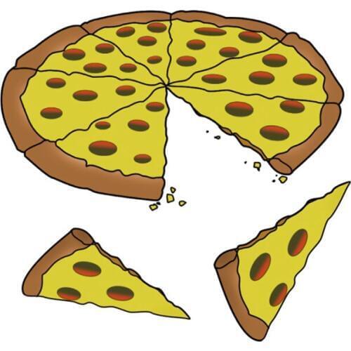 Cute Food Pizza Cake Patches Badge Heat Transfers Iron on Appliques Stickers for Kids Jacket Bags Clothes T-shirt Decor