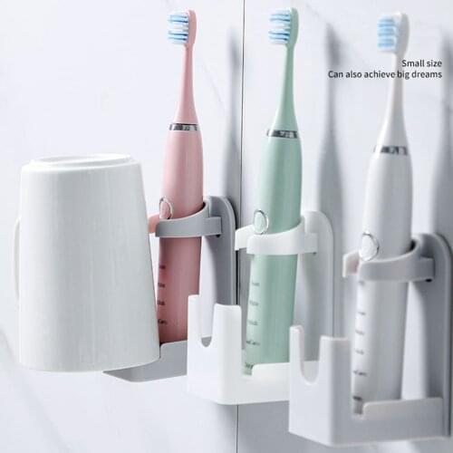 Electric Toothbrush Holder Traceless Toothbrush Stand Rack Wall-Mounted Bathroom Adapt 90% Electric Toothbrush Holder New Design
