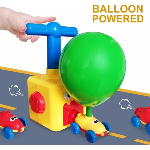 Education Science Experiment Toy Inertial Power Balloon Car Toys Puzzle Fun Inertial Power Car Balloon Toys for Children Gift
