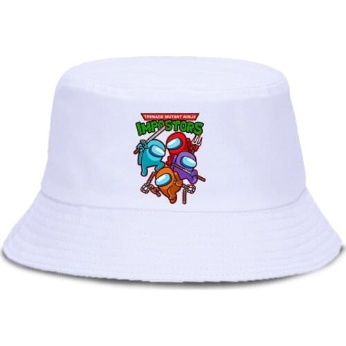 Teenage Mutant Ninja Impostors Print Bucket Cap Beach Summer Panama Caps Outdoor Foldable Fishing Hats Fashion Casual Bucket Cap