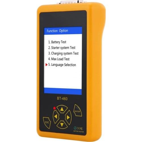 Battery Tester Car battery tester, 4-inch Asixx colored TFT battery analyzer for 12 V vehicles and 24 V trucks, made of