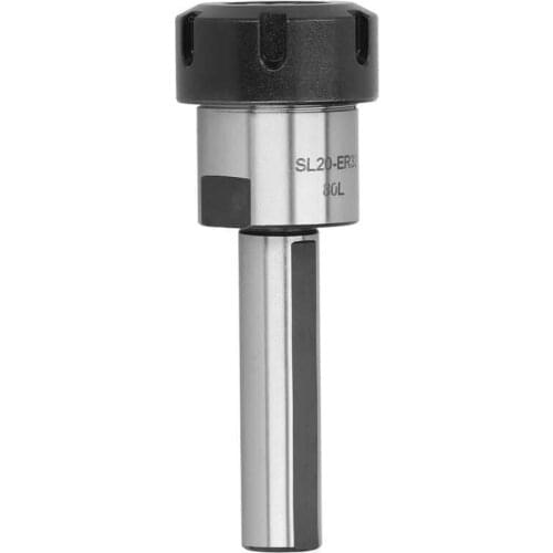 Lathe Collet Extension Rod Durable SL20-ER32-80L 20mm Extension Rod for CNC Lathes / Milling Machines for Deep Hole Processing