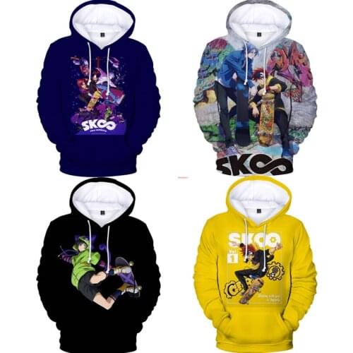 New Japan Anime Hoodies SK8 The Infinity Langa Miya 3D Print Hoodie Men Sweatshirt Skateboard Casual Pullover Hip Hop Streetwear