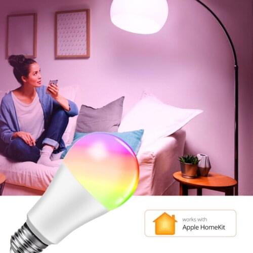 Tuya WiFi RGB E27 LED Smart Light Bulb Colorful Changing Lamp Voice Control Alexa Alice Google Home Assistant Remote Dimmable
