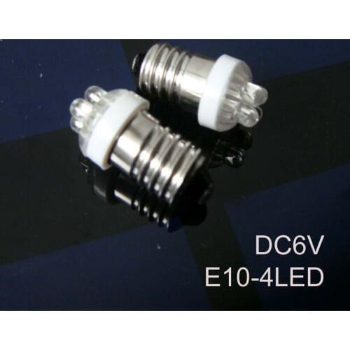 High quality 6v E10,E10 Signal light,E10 6.3V,E10 Indicator Light 6v,led E10 light,E10 bulb DC6V,E10 lamp,free shipping 10pc/lot