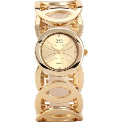 WA110 G&D Top Brand Womens Watches 2017 Gold Luxury Bracelet Watch Ladies Dress Quartz Wristwatches relogio feminino Lovers