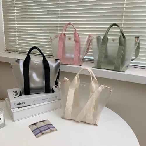 Womens Messenger Bag 2021 French Niche Design Western Style Transparent Jelly Small Bag New Trendy Fashion All-Match Single