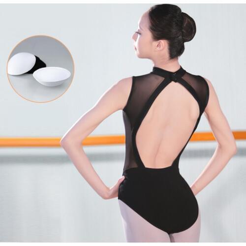 2017 new Girls Adult Ballet Leotards Sexy Backless Women Ballet Bodysuit Leotards Cotton Spandex Black Swan Ballet Costumes