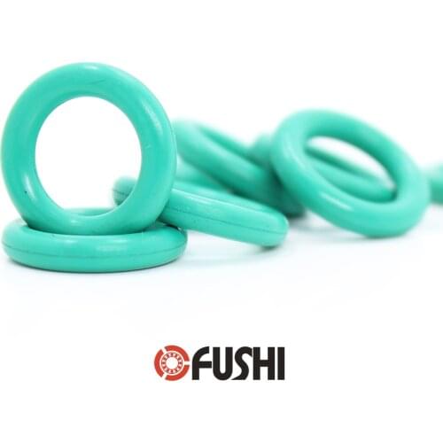 CS6mm FKM Rubber O RING OD 40/50/55/60/65/70/75/80/85/90/95*6 mm 10PCS O-Ring Fluorine Gasket Oil seal Green ORing
