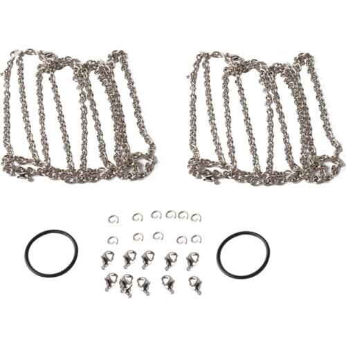 2PCS RC 1/10 Crawler 114MM &108MM& 96MM &TRX-4 1.9inch Tires Snow Chain for 1/10 RC Rock Crawler Axial SCX10 90046 TRX4 Traxxas