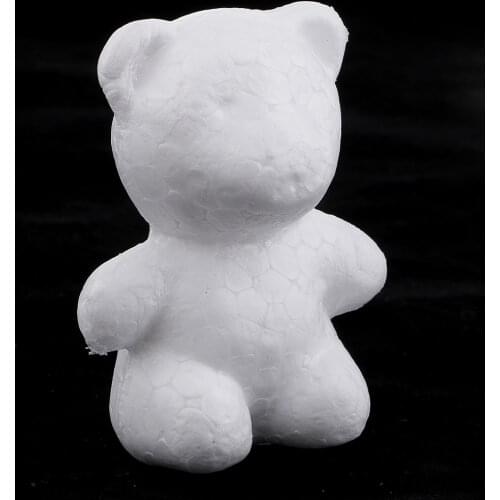20 Pcs Bear Shaped Modelling Polystyrene Styrofoam Foam Crafts DIY Materials