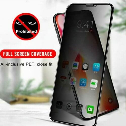 30 Degree Anti-Spy Privacy Tempered Glass Silk Screen Protector for iPhone 12 Mini Pro Max 11 XS Max XR 8 7 Plus 50pcs