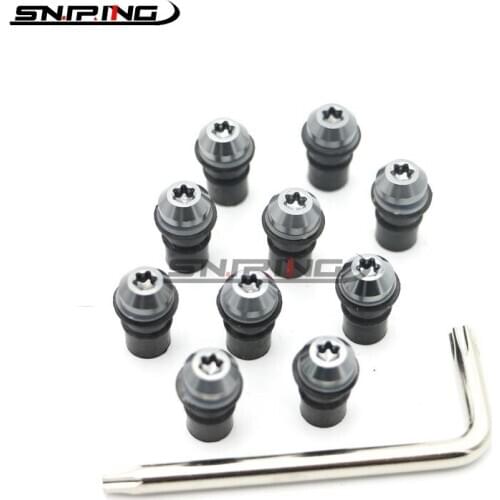 5mm 10PCS Motorcycle Windscreen Windshield Bolts Screws Nut Fastener For Benelli BN600 BN302 TNT 300 600 BN 300 302 600 GT