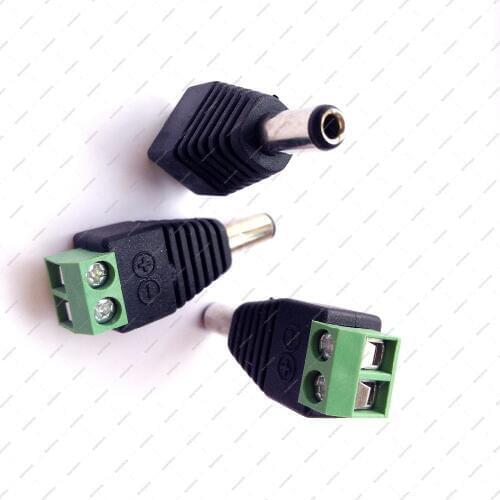 5 PCS 5.5mm x 2.5mm / 5.5mm * 2.1 mm DC plug/ dc jack for CCTV Surveillance video Power plug Terminals connector