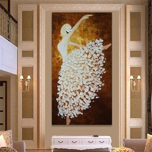 Big Size Diamond Embroidery Abstract Ballet Dancer Diamond Painting full Cross Stitch Mosaic rhinestone Home Decor