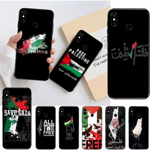 Palestine Flag design pattern Phone Cases For Xiaomi Redmi note 7 8 9 t k30 max3 9 s 10 pro lite Luxury brand shell funda coque