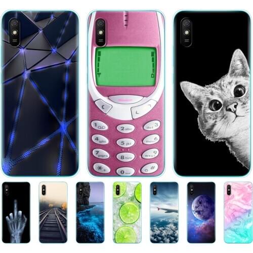 For xiaomi redmi 9A Case Silicon Back Cover Phone Case For redmi 9A Soft Case 6.53 inch funds etui bumper coque