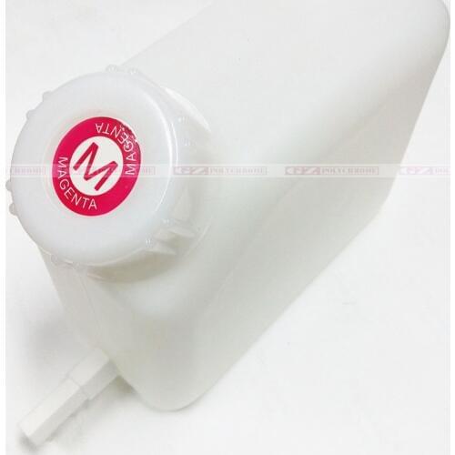 Ink Cartridge CISS Bulk Ink Tank ECO Solvent Dual Outlet 1.5L for Mutoh Roland Mimaki Litu GZ Taimes Titanjet Xenons Wit color