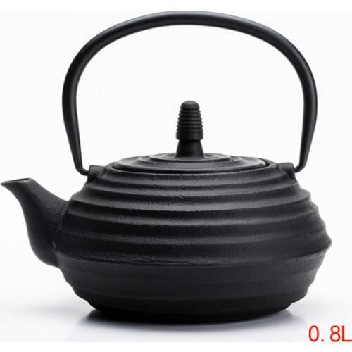 Cast iron pot teapot cast iron pot kung fu tea set coffee pot 800ml