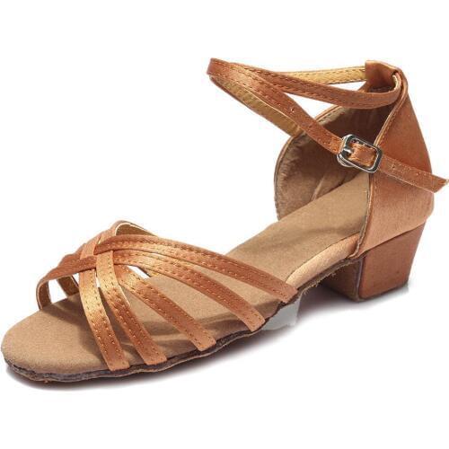 Child Ballroom indoor Shoes Dancing Shoes Latin Tango For Girl Discount Brand Shoes Heel Hight 3.5cm 601