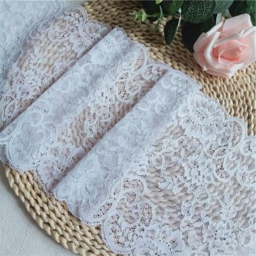 18CM Elastic Soft Mesh Elastic African Lace Fabric Fancy Lace Decorative Underwear E1055