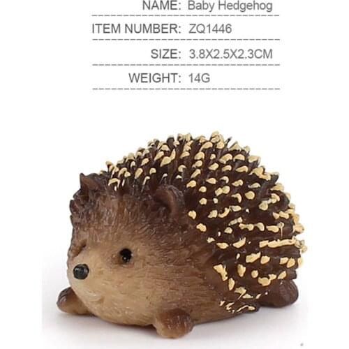 Hedgehog Playset Toy Animal Action Figures Set Model Kids Party Favor Toys