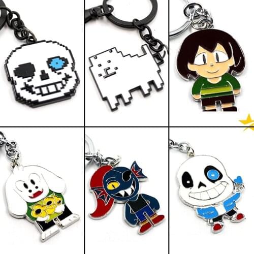 Game Sans Annoying Dog Keychain zinc alloy keyring backpack pendant