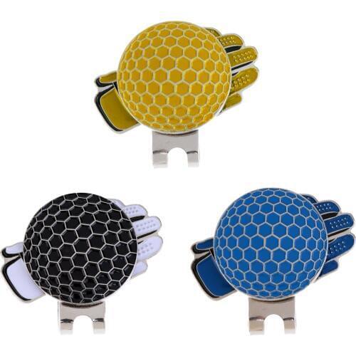 Stainless Steel Creative Glove Pattern Magnetic Hat Clip with MagneticGolf Ball Mark Great Golfer Gift Innovation Design