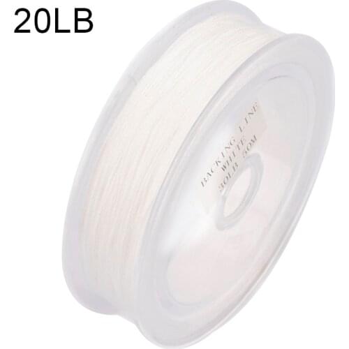 20/30LB Line Backing Fly Fishing Trout Line & Loop White Orange Yellow Braided Backing Fishing Line Tackle Accessories Pesca