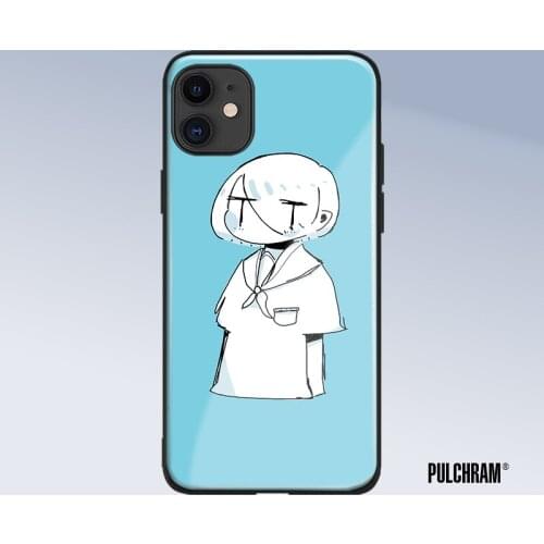Lyna Anime Girl glass phone case for iPhone 6 6s 7 8 x xr xs 11 pro max Samsung S note 8 9 10 20 Plus cover shell
