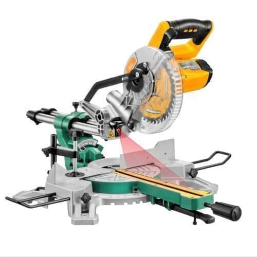 Upgraded 7-Inch Tie Rod Miter Saw Long Guide Rail Multi-Function Miter 45 Degree Woodworking Tool Aluminum Sawing Machine