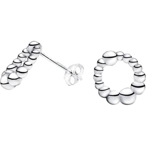 Fashion Silver charm Earrings S925 Sterling Silver Ear Studs Hoop Earrings For Women Silver Drop Earring Jewelry Girl Woman Gift