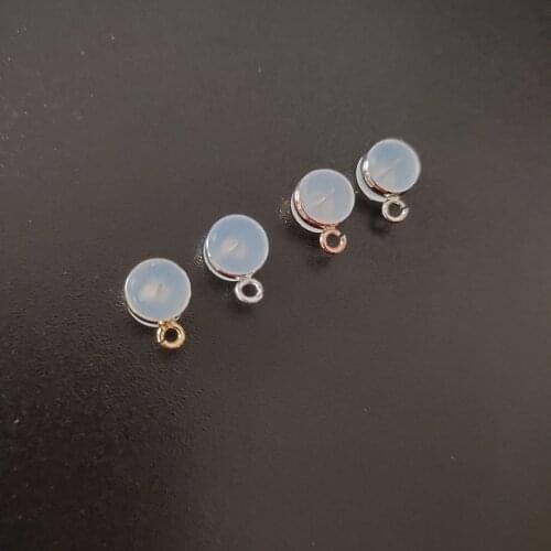 4/10 PCS 6.8*5.8mm Earrings Set Transparent Silicone Earplugs Earring Back Stopper DIY Earrings Accessories