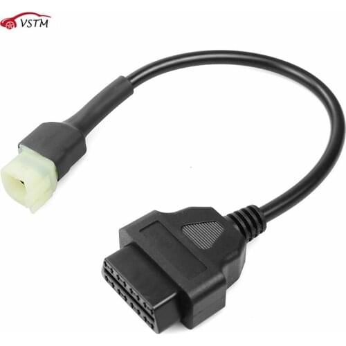 Newest OBD Motorcycle Cable For Honda 4 Pin/6pin Plug Cable Diagnostic Cable 4Pin to OBD2 16 pin Adapter