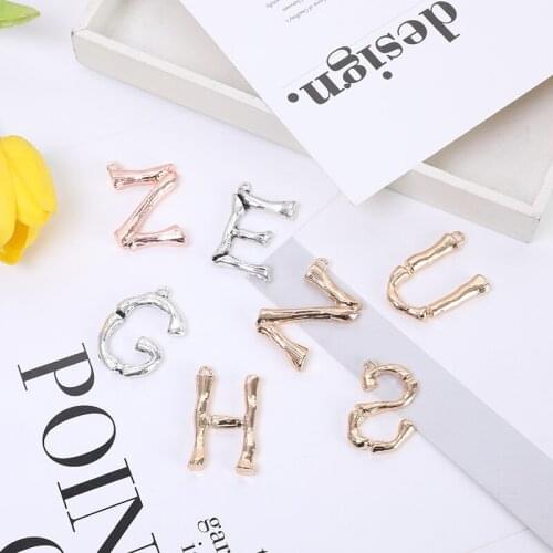 Pendant English alphabet Diy necklace jewelry making-jewelry metal charm-zinc alloy